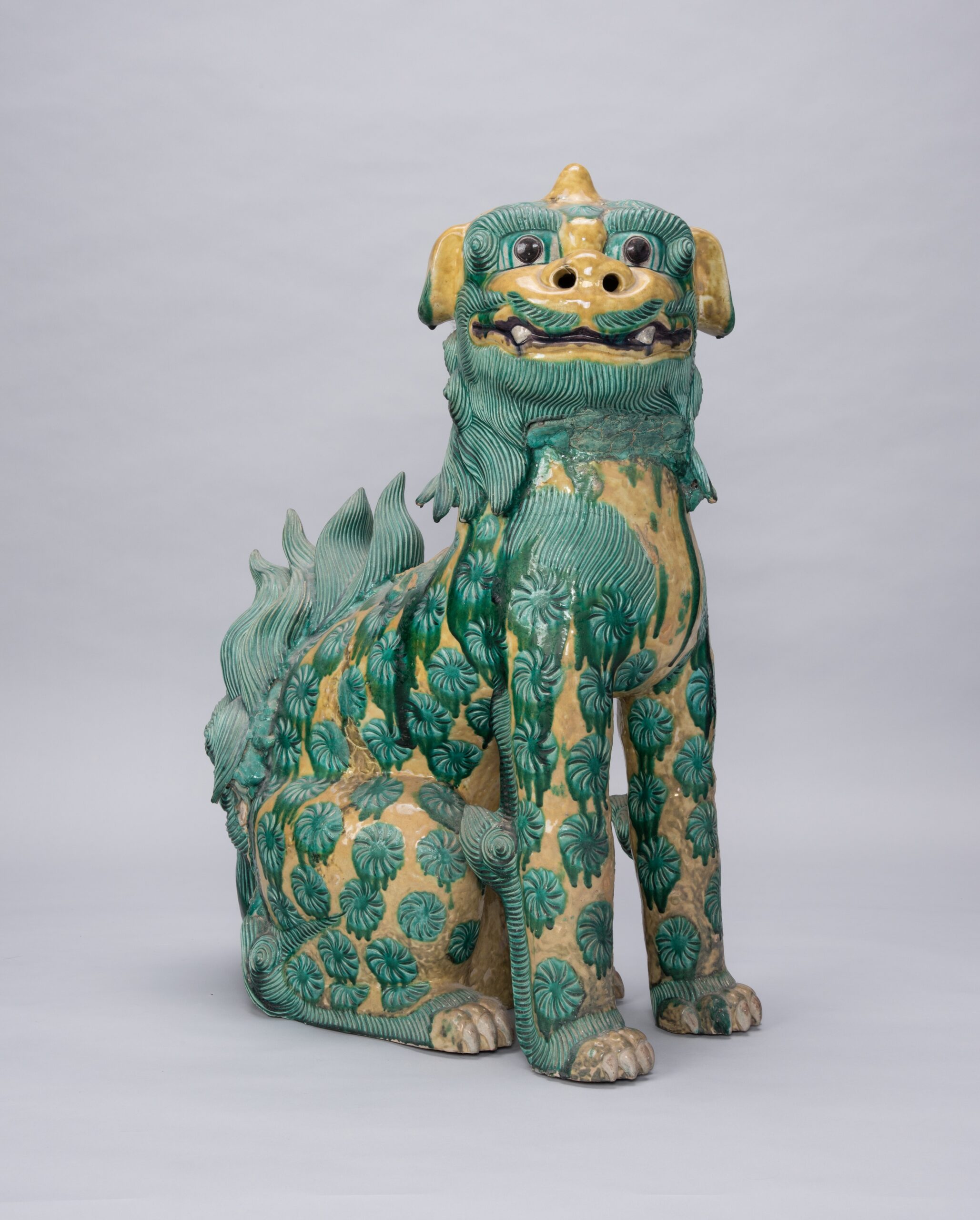 和歌山県指定文化財 三彩狛犬(廣八幡宮蔵) | 和歌山県立博物館