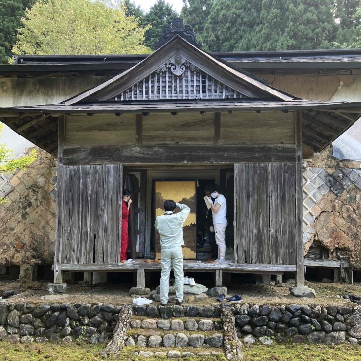 高野山北室院文化財調査風景